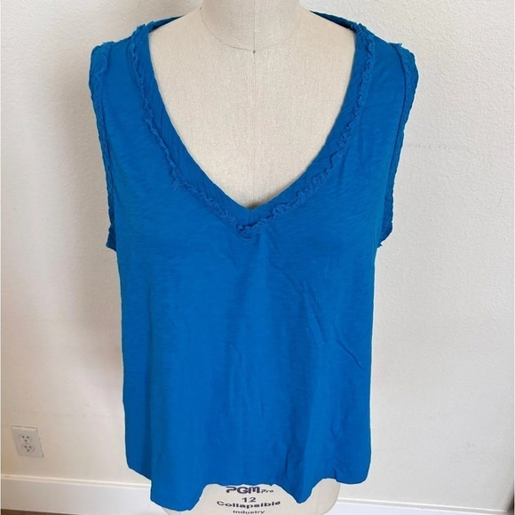 NWT Michael Stars V-Neck Tank in Supima Cotton - Size 2X - Picture 3 of 7